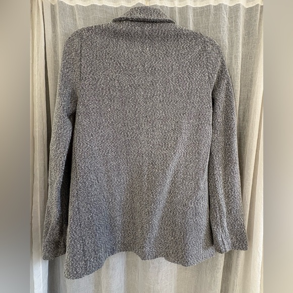 Topshop Heather Gray Blazer-Style Knit Cardigan Sweater size 0 - Picture 5 of 8